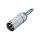 3-polige XLR Kabelstecker - Mono 6.35 mm Klinkenstecker