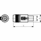 NAC3FCB Verriegelbarer Kabelstecker, Power-in, Schraubklemmen, grau