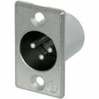 3 poliger XLR Chassisstecker, Lötanschlüsse,...