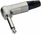 6,35 mm professioneller Winkelstecker, 2-polig, Nickelkontakte, Nickelgehäuse