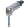 6,35 mm professioneller Winkelstecker, 2-polig, Nickelkontakte, Nickelgehäuse
