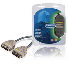 SCART-Kabel Scart-male - Scart-male 3.00 m Blau