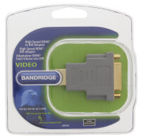 High-Speed-HDMI Adapter HDMI Anschluss - DVI-D 24+1p Buchse Grau