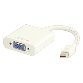 Mini Displayport-Kabel Mini Displayport Stecker - VGA female 0.20 m Weiss