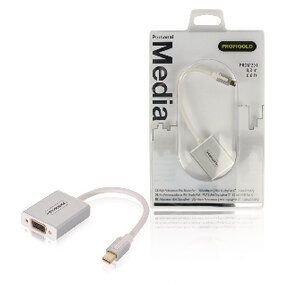 Mini Displayport-Kabel Mini Displayport Stecker - VGA female 0.20 m Weiss