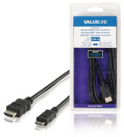 High Speed HDMI Kabel mit Ethernet HDMI Anschluss - HDMI Mini Stecker 2.00 m Schwarz