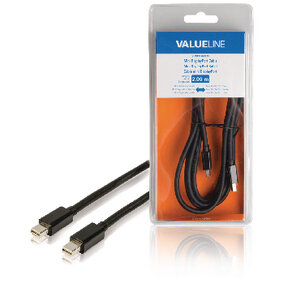 Mini Displayport-Kabel Mini Displayport Stecker - Mini Displayport Stecker 2.00 m Schwarz